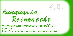 annamaria reinprecht business card